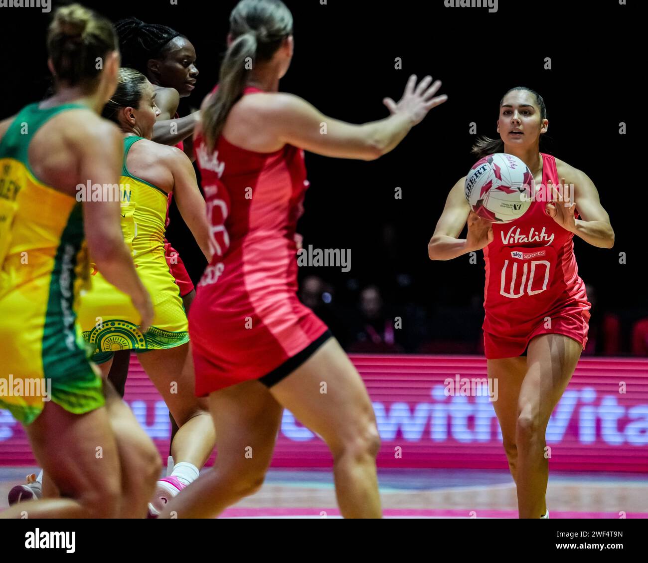 LEEDS, UK. 28th January 2024, Vitality Netball Nations Cup 2024 Final