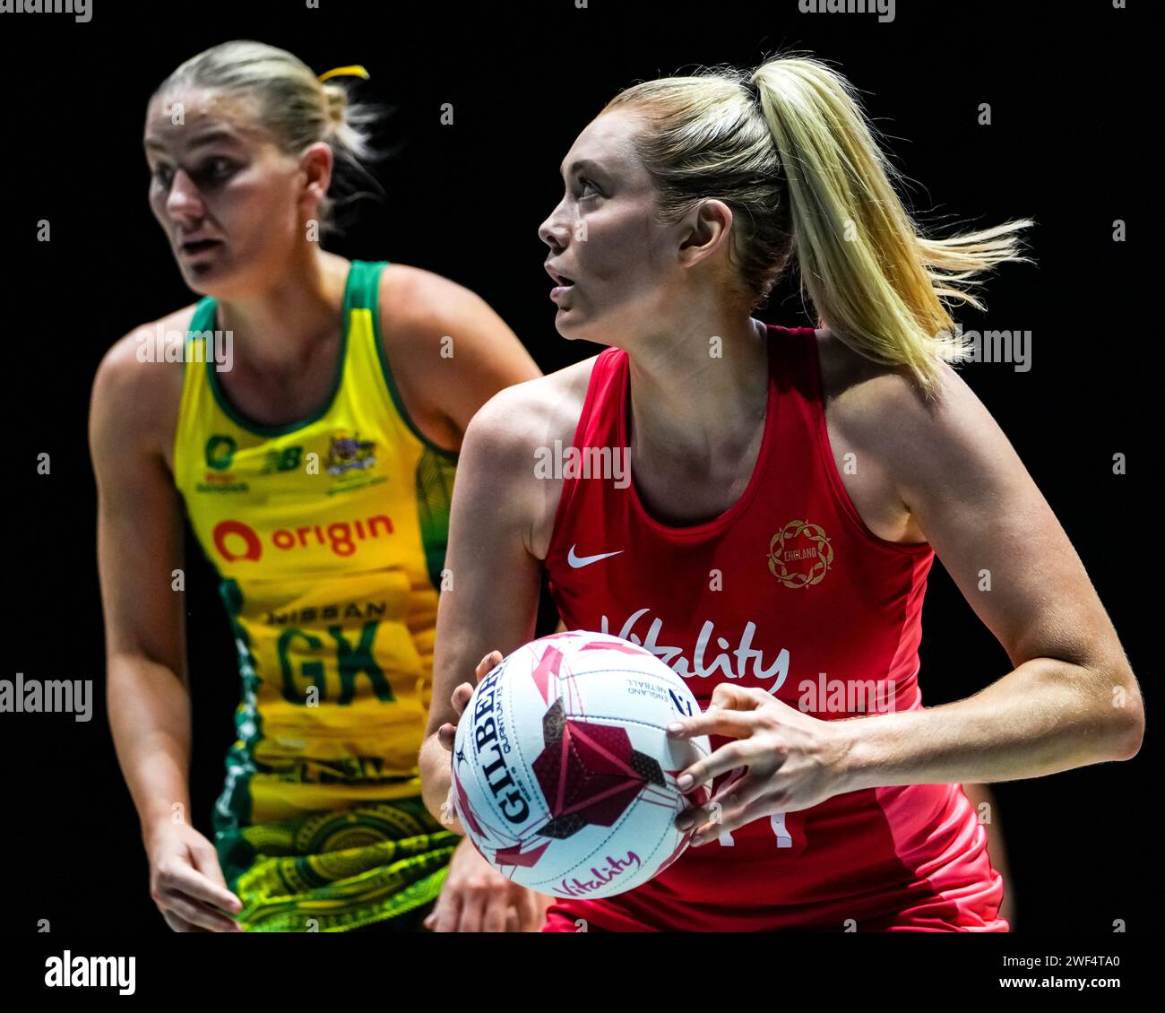 LEEDS, UK. 28th January 2024, Vitality Netball Nations Cup 2024 Final