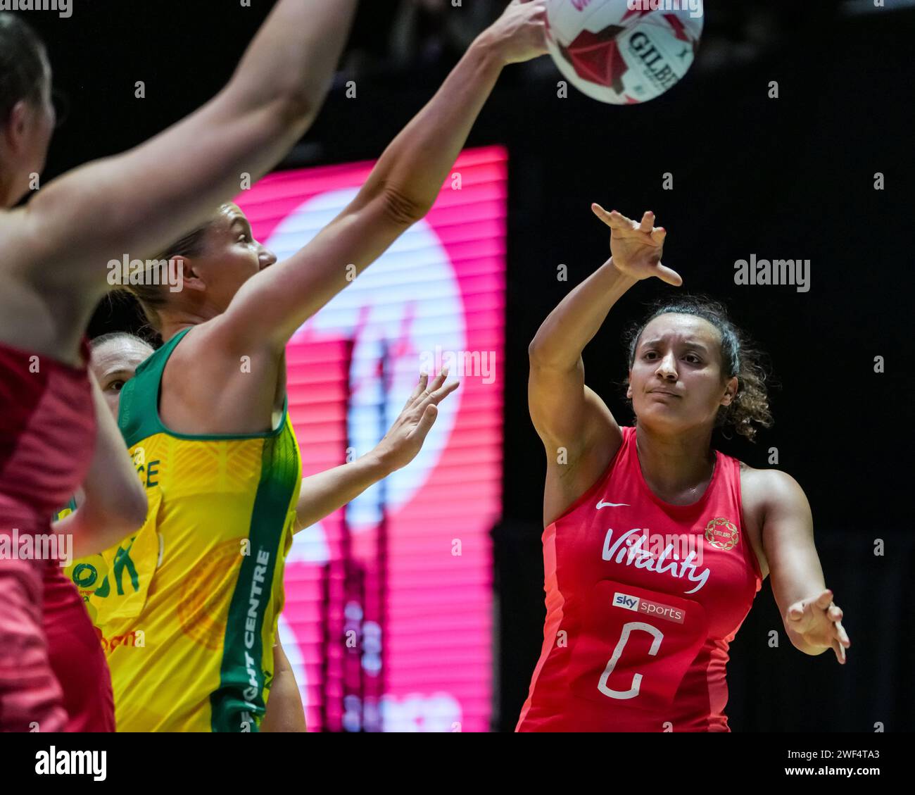 LEEDS, UK. 28th January 2025, Vitality Netball Nations Cup 2025 Final