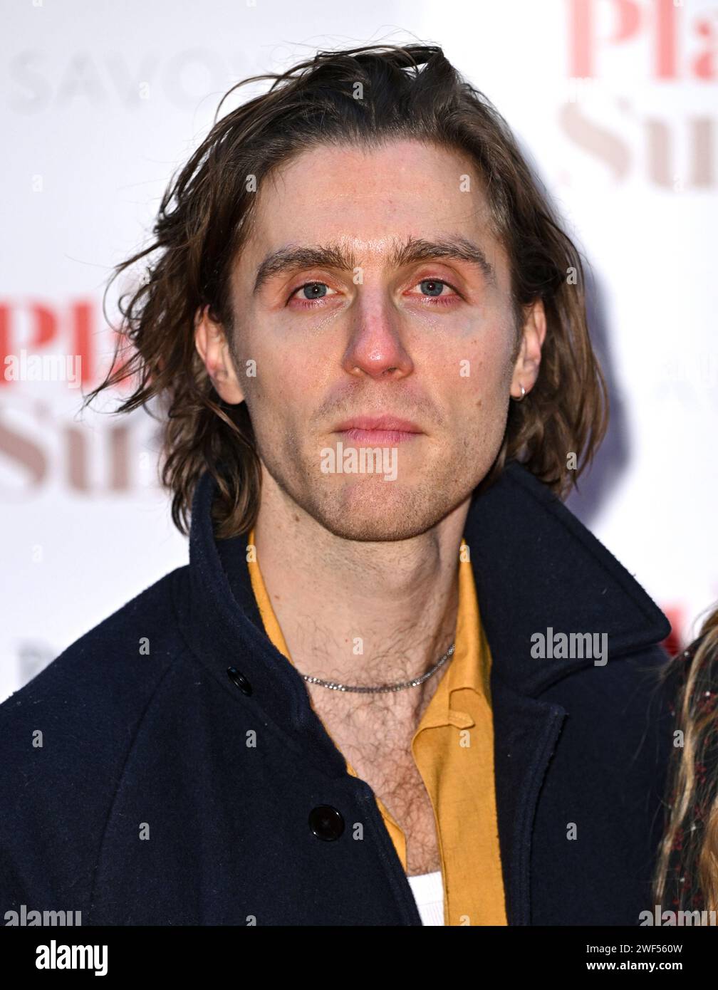 London, UK. January 28th, 2024. Jack Farthing arriving at the gala performance of Plaza Suite, the Savoy Theatre, London. Credit: Doug Peters/EMPICS/Alamy Live News Stock Photo