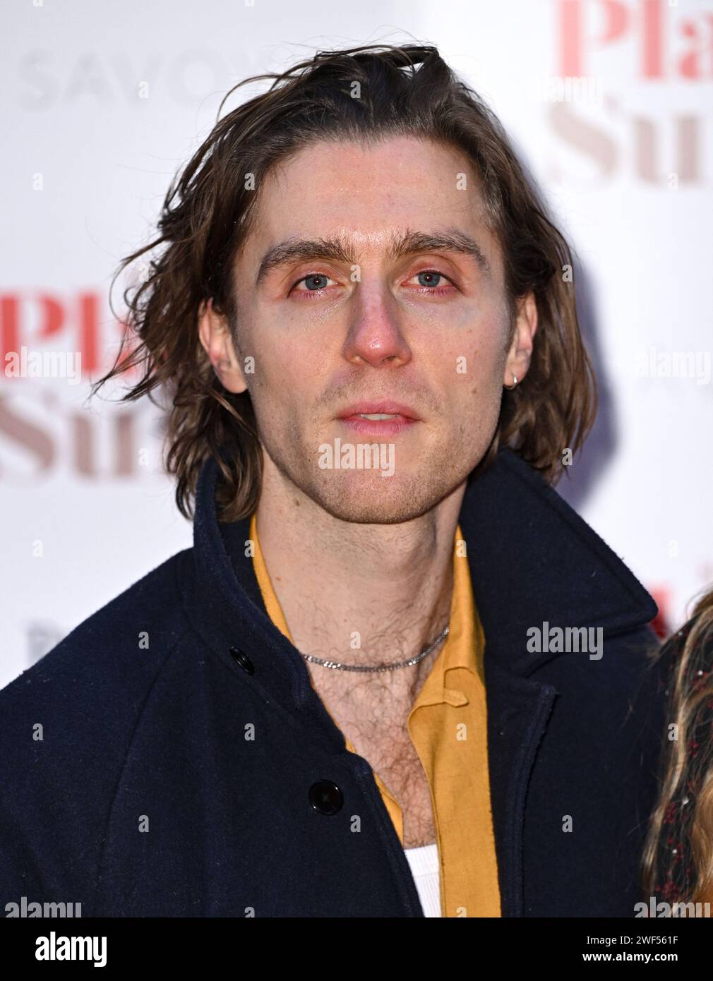 London, UK. January 28th, 2024. Jack Farthing arriving at the gala performance of Plaza Suite, the Savoy Theatre, London. Credit: Doug Peters/EMPICS/Alamy Live News Stock Photo