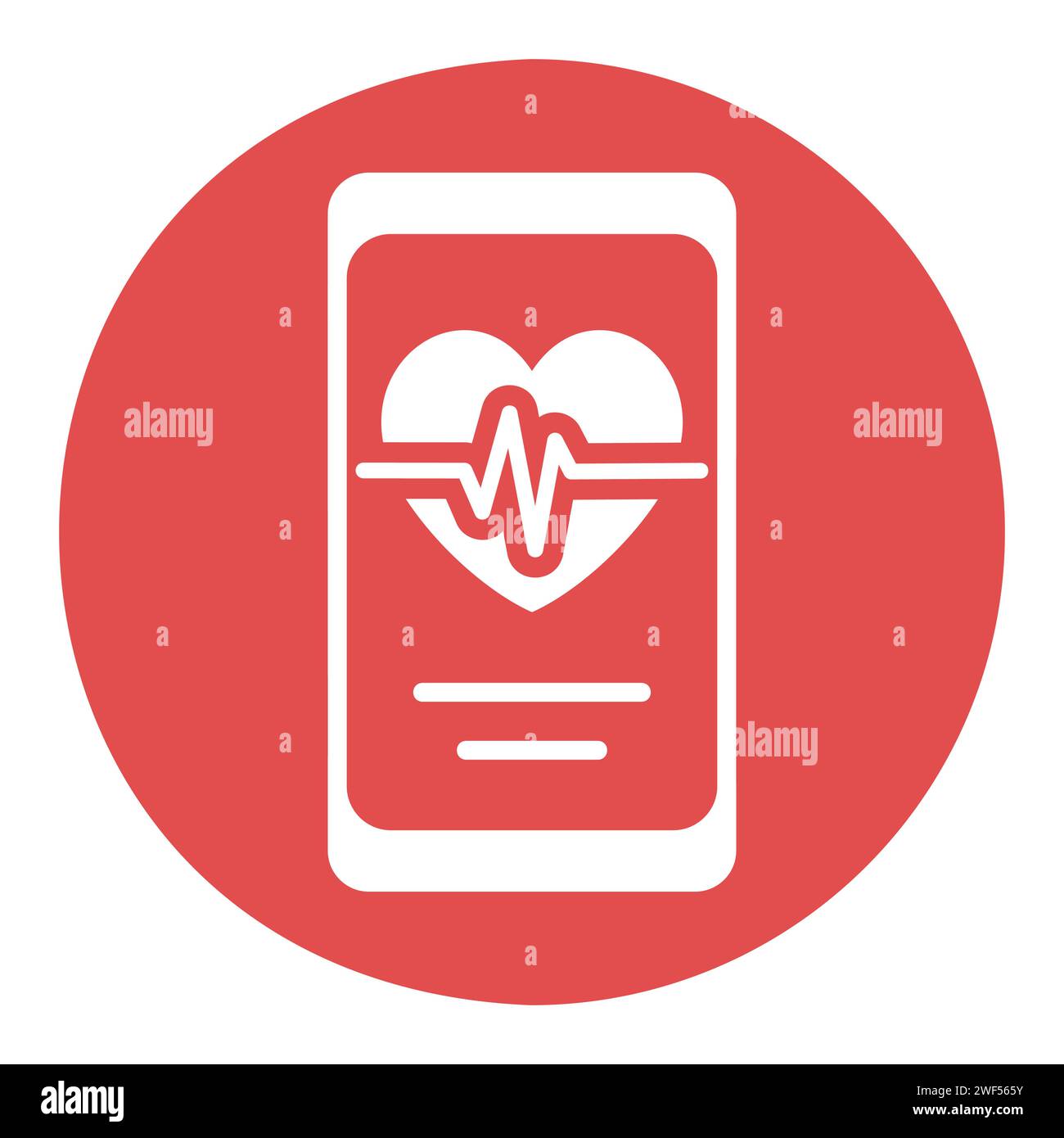 Cardiogram gadget icon vector hi-res stock photography and images - Alamy