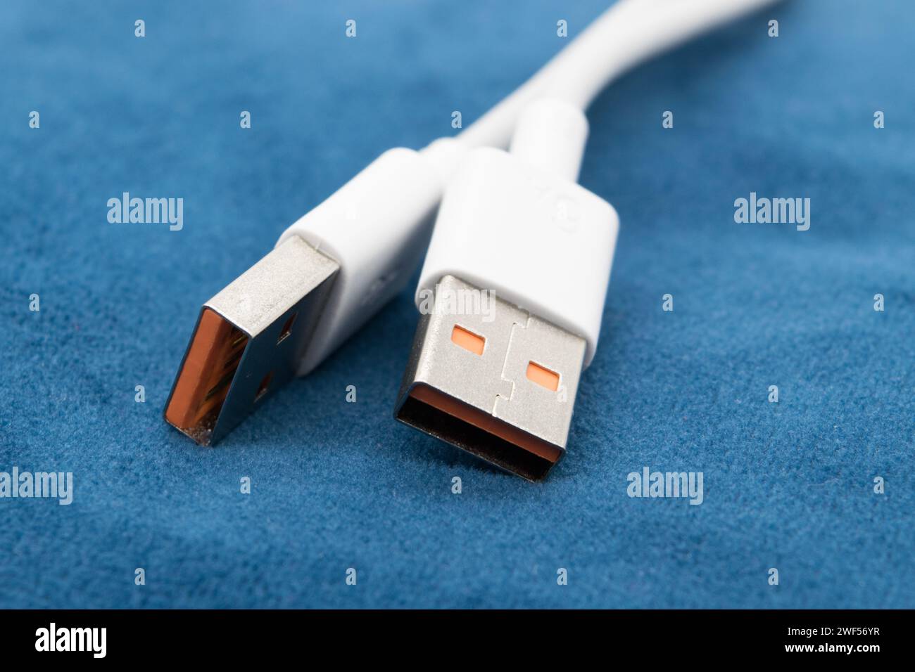 USB type A close-up on a dark background Stock Photo - Alamy