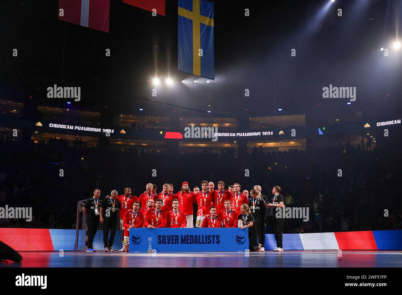 COLOGNE, GERMANY - JANUARY 28 Lanxess Arena, Men's EHF Euro 2024 Final ...