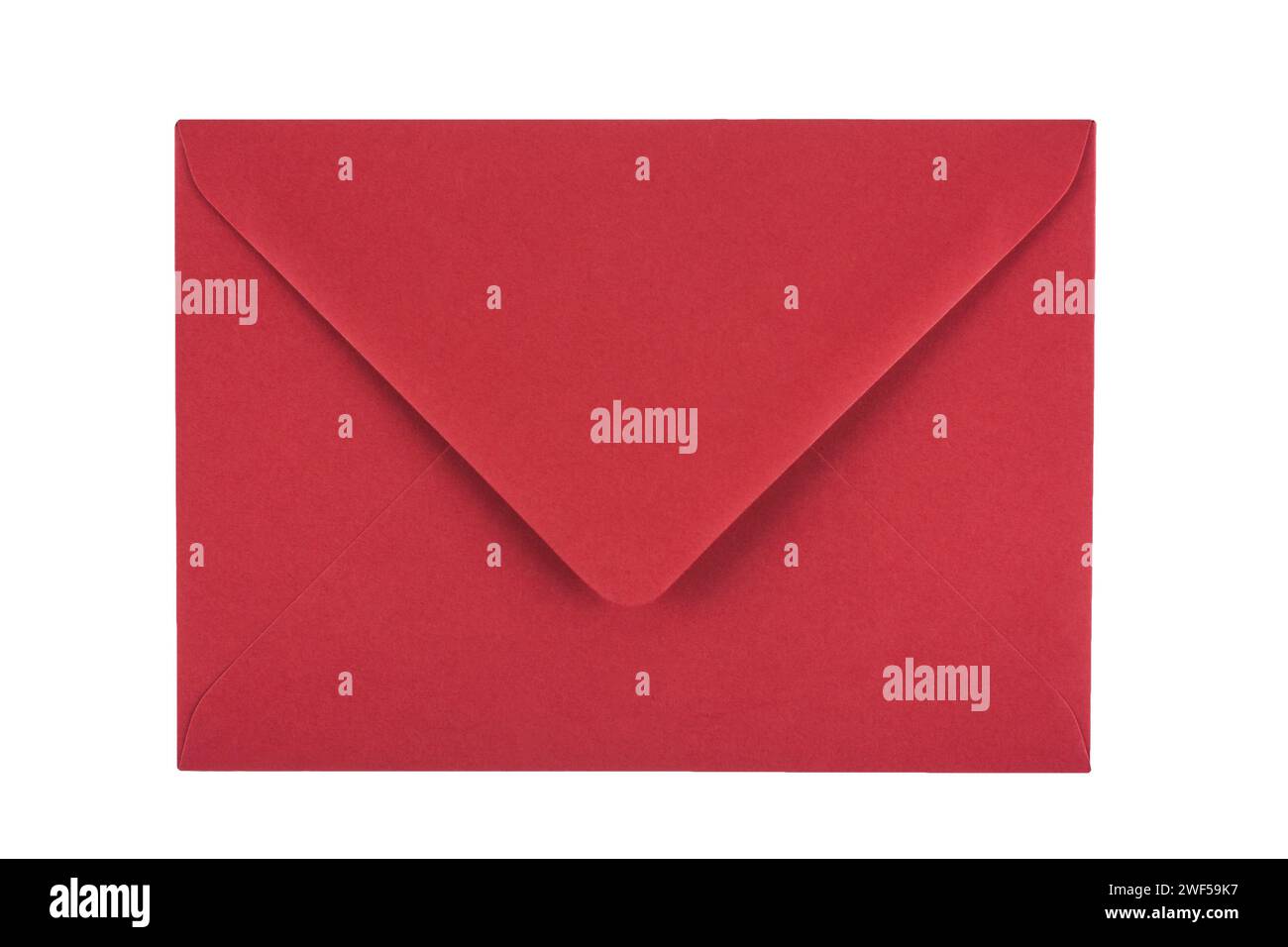 Red envelope isolated on white background Stock Photo