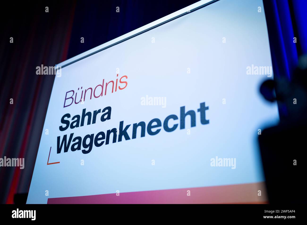 Symbolbild Logo Partei Buendnis Sahra Wagenknecht Logo der neuen Partei