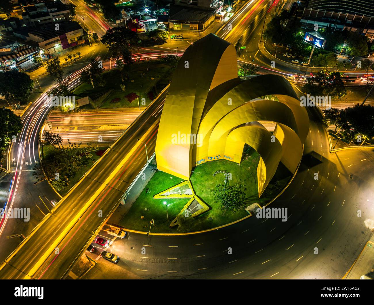 Officially the Arcos del Tercer Milenio Third Millennium Arches is a