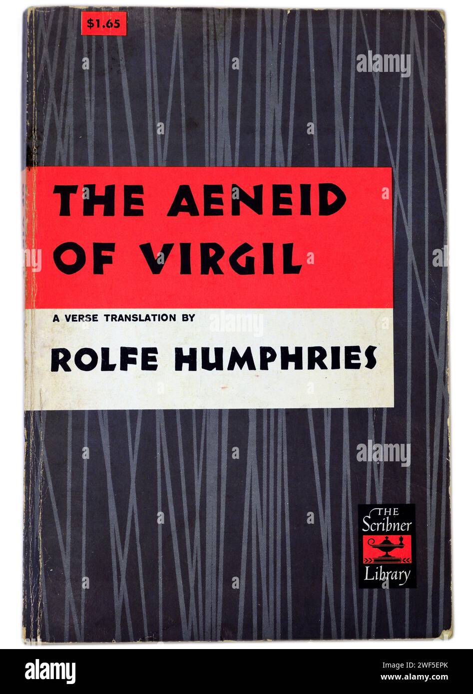 The Aeneid of Virgil. Translated by Rolf Humphries. Book cover on light ...