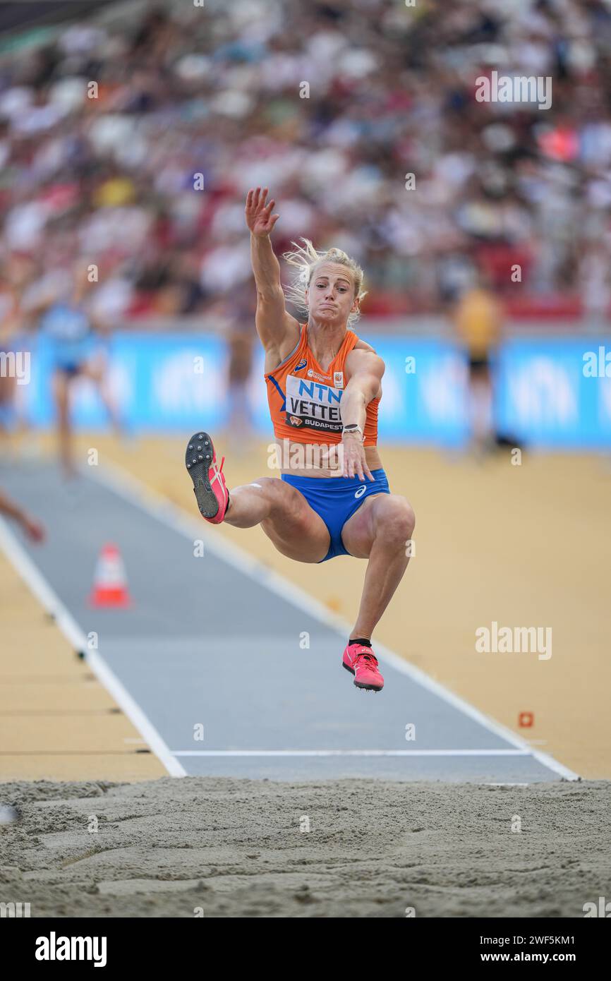 Anouk VETTER participating in the heptathlon at the World Athletics ...