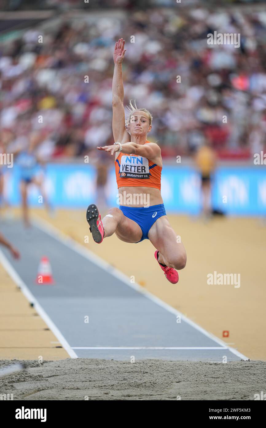 Anouk VETTER participating in the heptathlon at the World Athletics ...