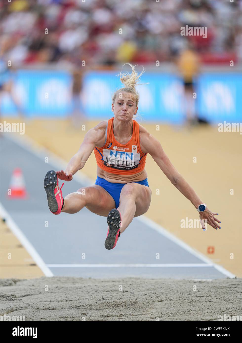 Anouk VETTER participating in the heptathlon at the World Athletics ...