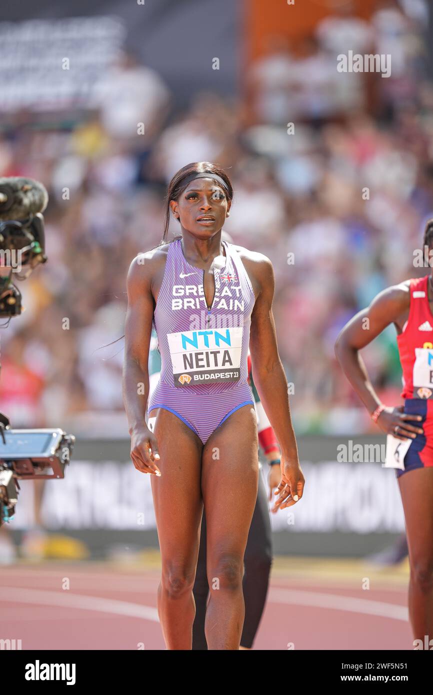Daryll NEITA participating in the 100 meters at the World Athletics ...