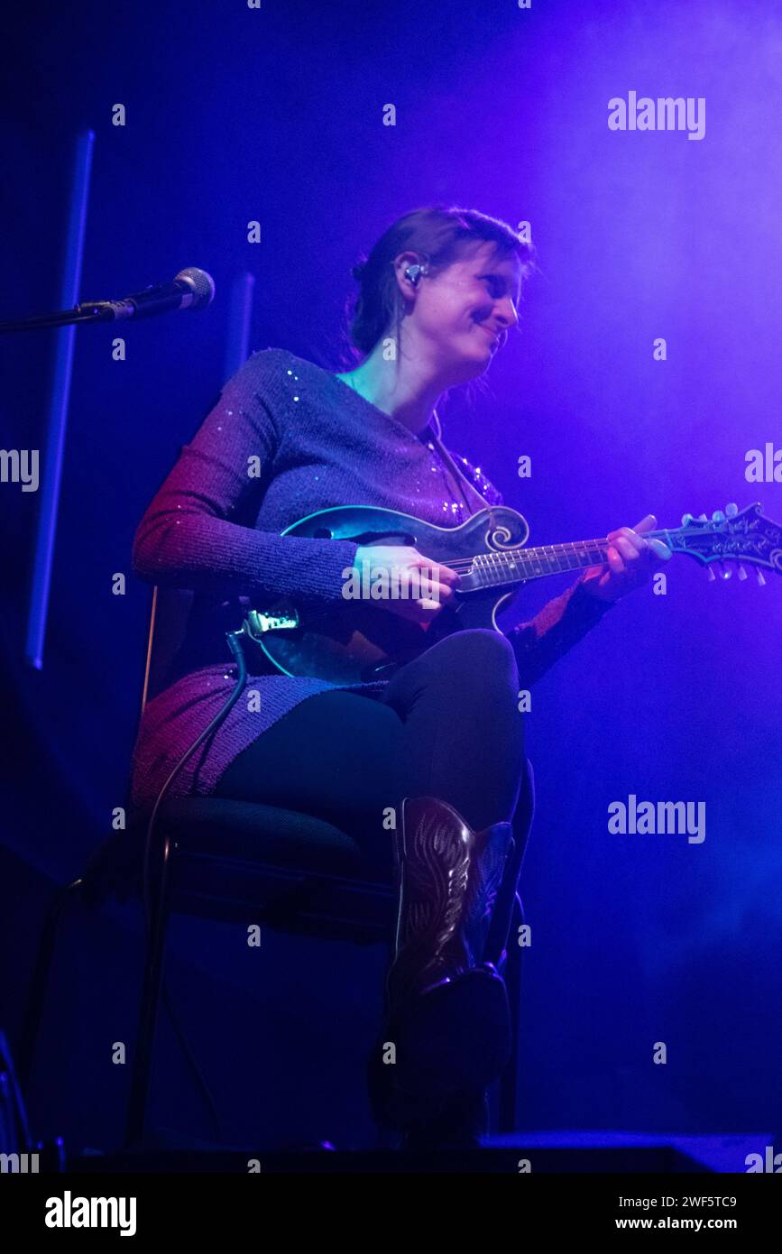 Glasgow Scotland. 21 January 2024. Scottish mandolin player LauraBeth
