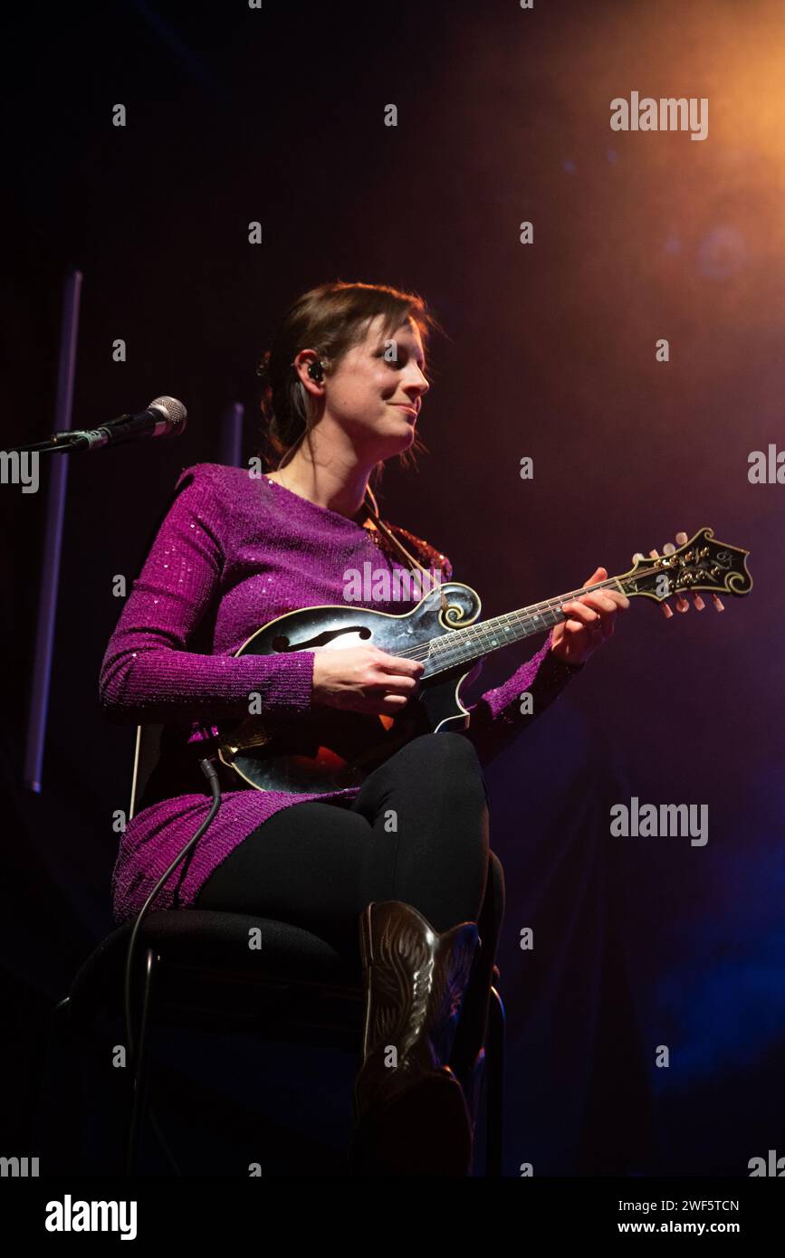 Glasgow Scotland. 21 January 2024. Scottish mandolin player LauraBeth