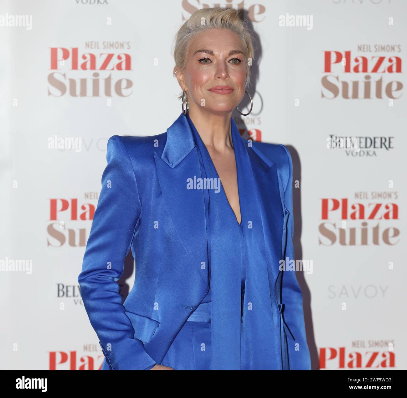 London, UK. 28th Jan, 2024. Hannah Waddingham attends the gala performance of Plaza Suite at the