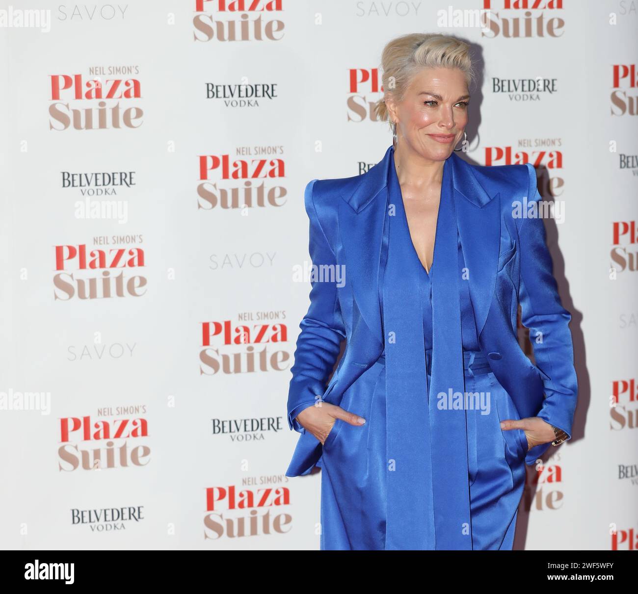London, UK. 28th Jan, 2024. Hannah Waddingham attends the gala performance of Plaza Suite at the