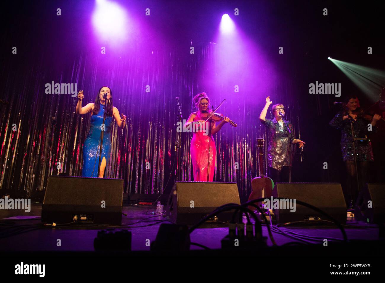 Glasgow Scotland. 21 January 2024. Scottish fiddler Aileen Reid and ...