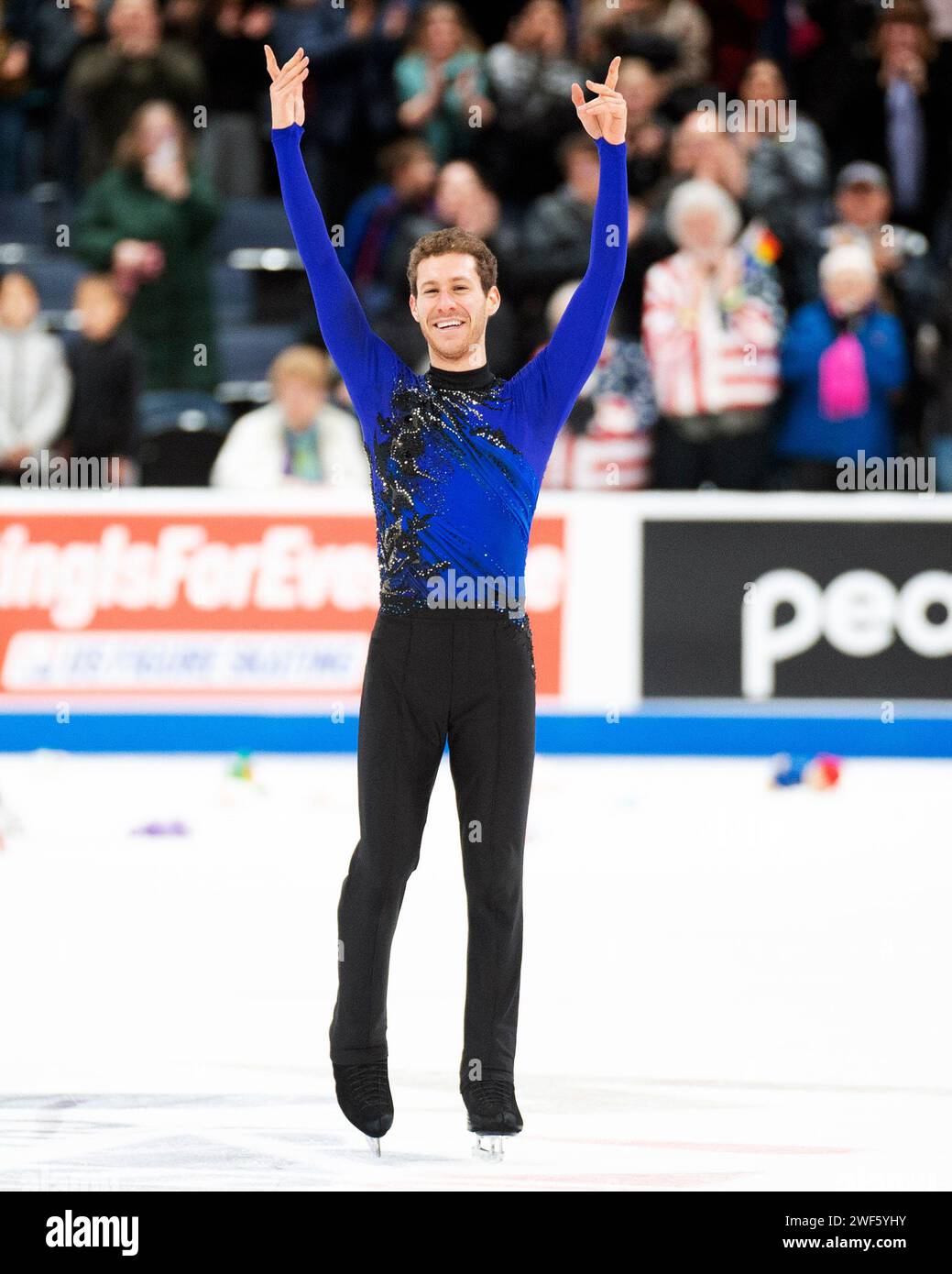 Columbus, Ohio, United States. 28th January, 2024. Jason Brown skates