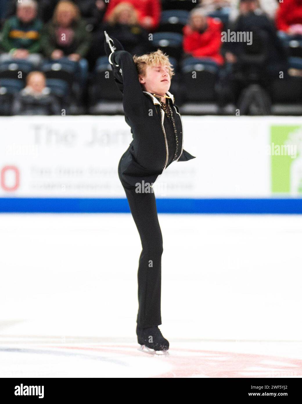 Columbus, Ohio, United States. 28th January, 2024. Ilia Malinin skates