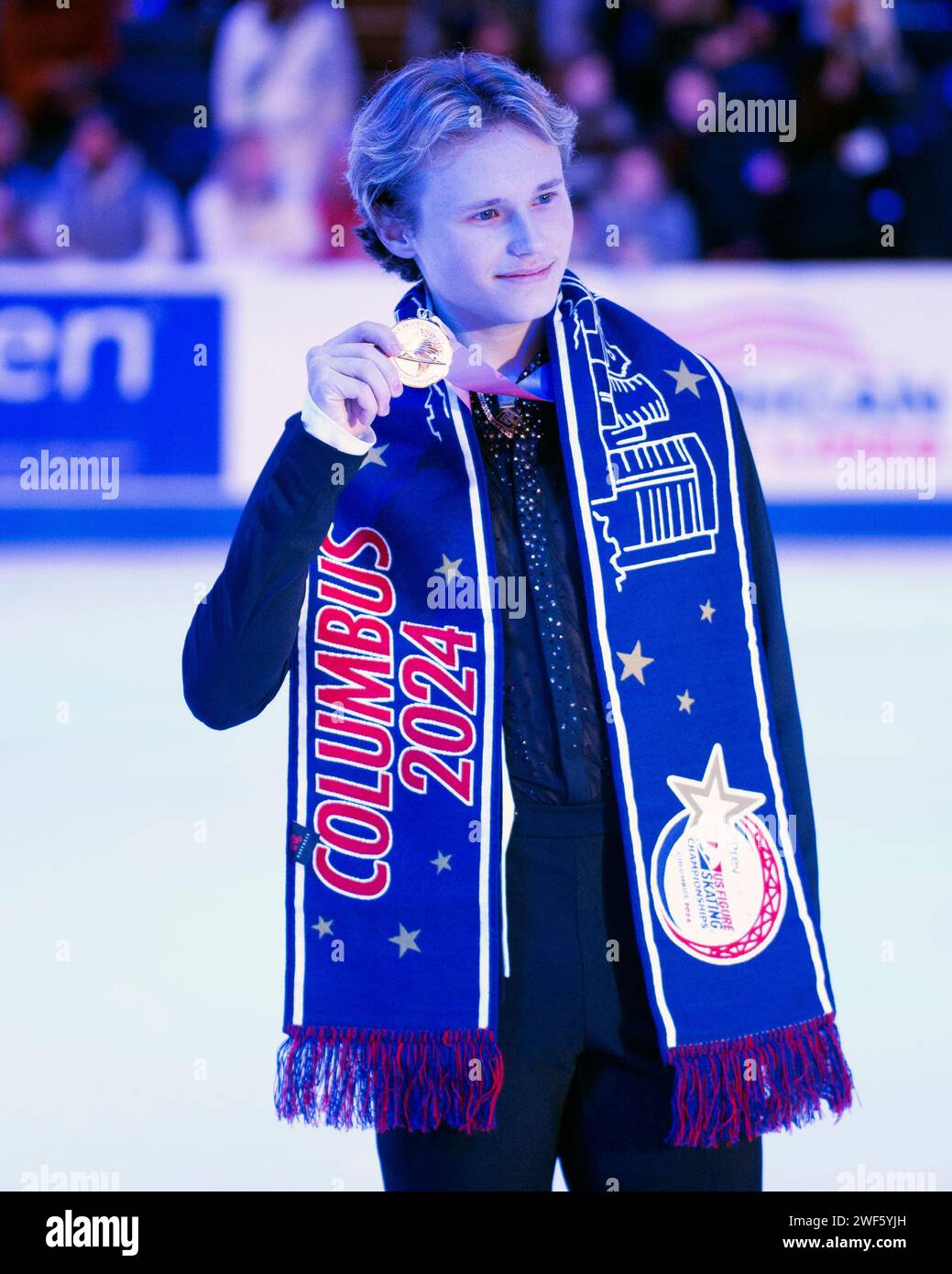 Columbus, Ohio, United States. 28th January, 2024. Ilia Malinin shows