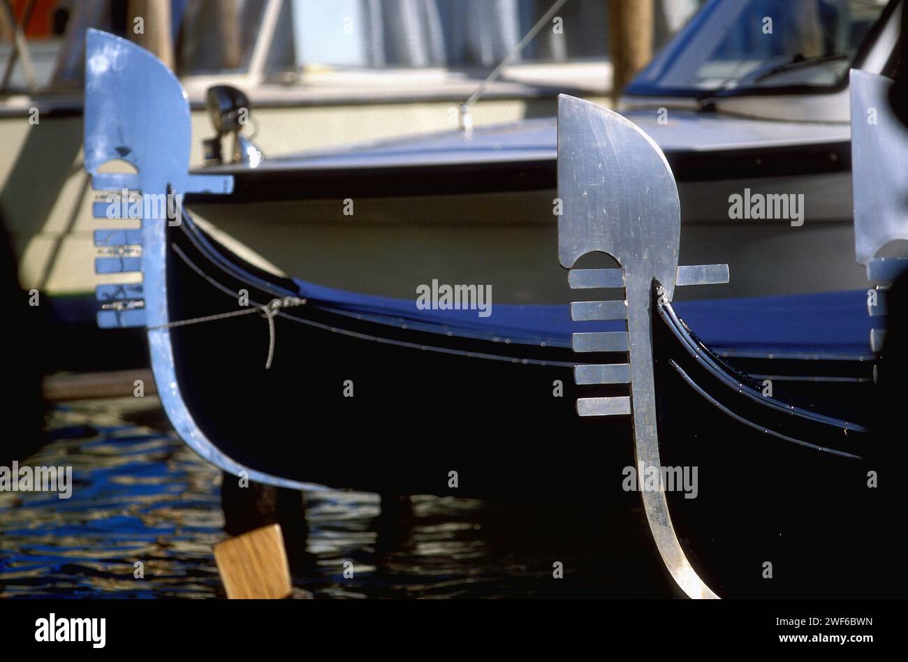 Gondola detail venice hi-res stock photography and images - Alamy