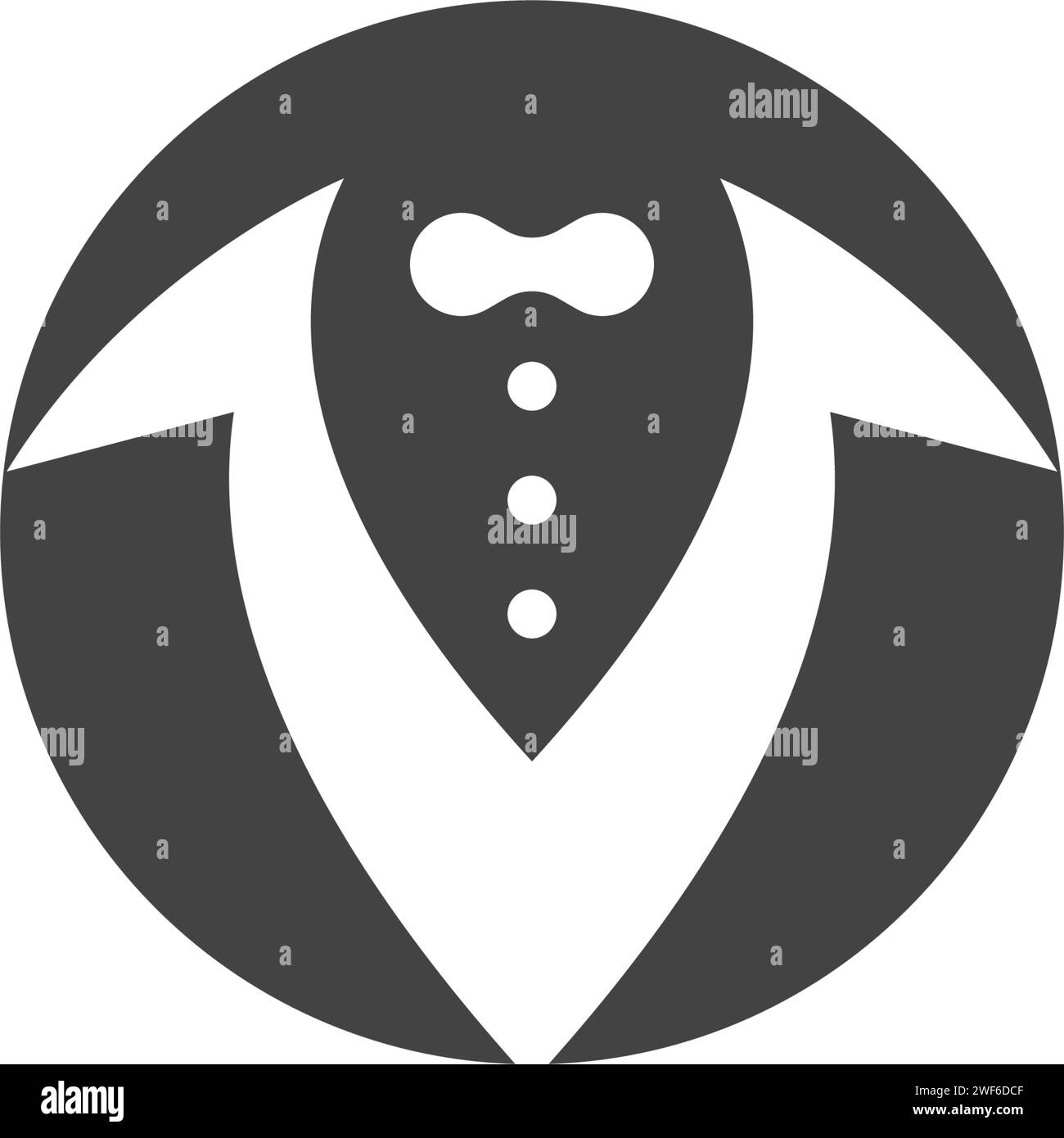 Tuxedo Logo template vector icon illustration design Stock Vector