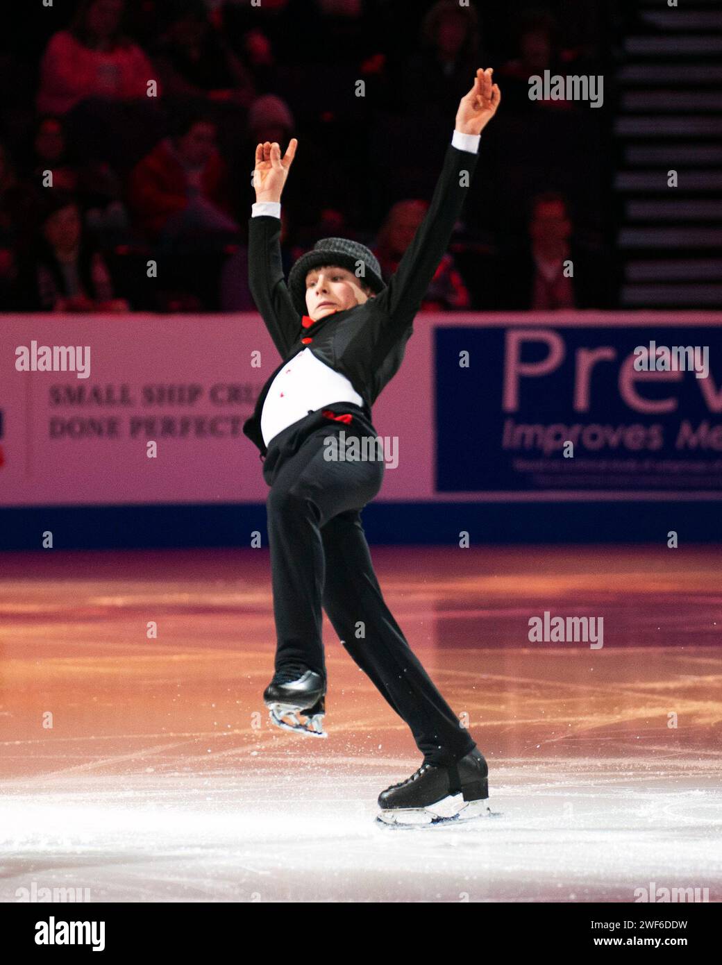 Columbus, Ohio, United States. 28th January, 2024. Kirk Haugeto skates
