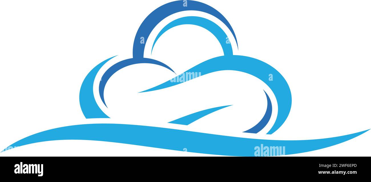 Cloud logo template vector icon illustration design Stock Vector Image ...
