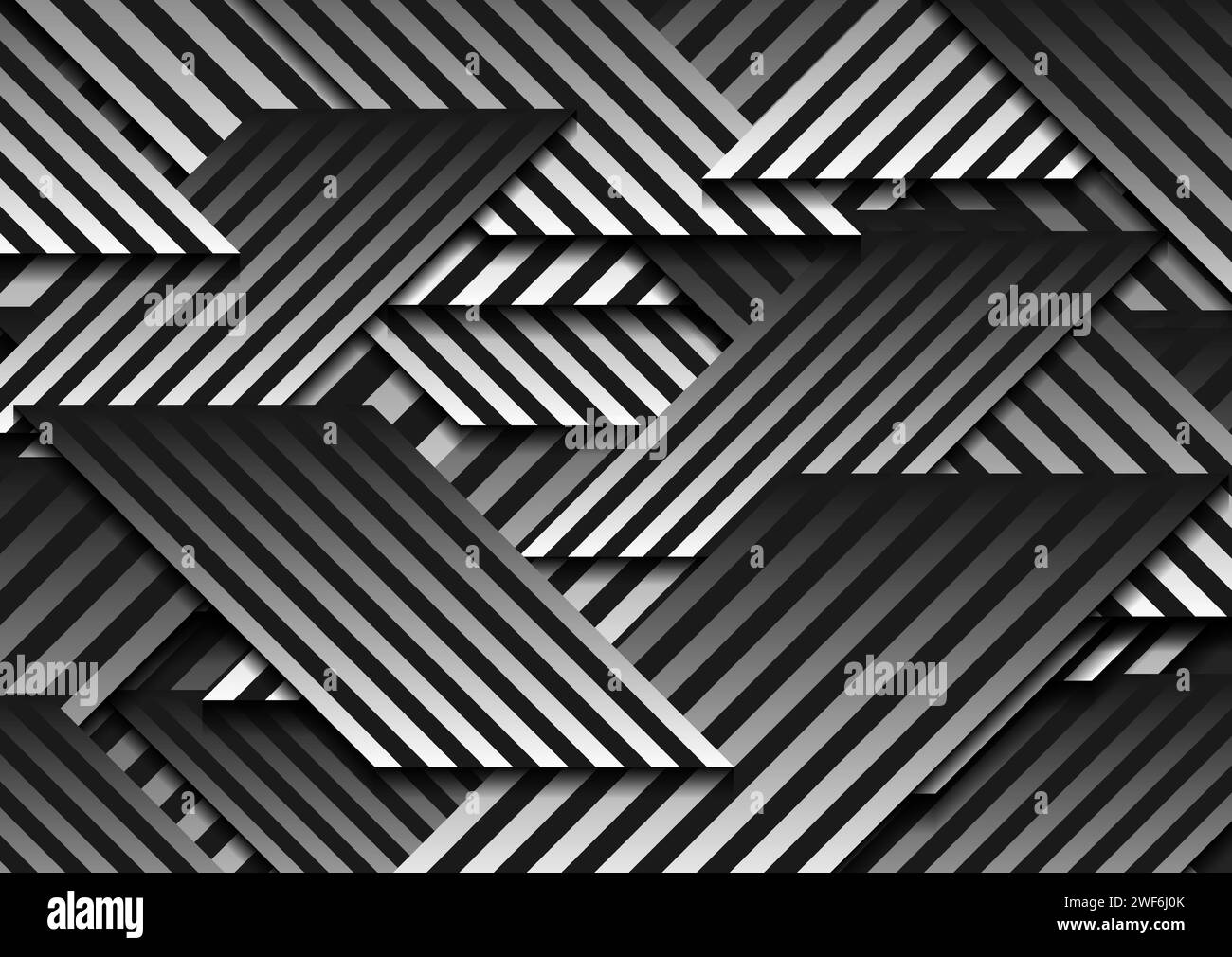 Black and white geometric shapes hi-res stock photography and images ...