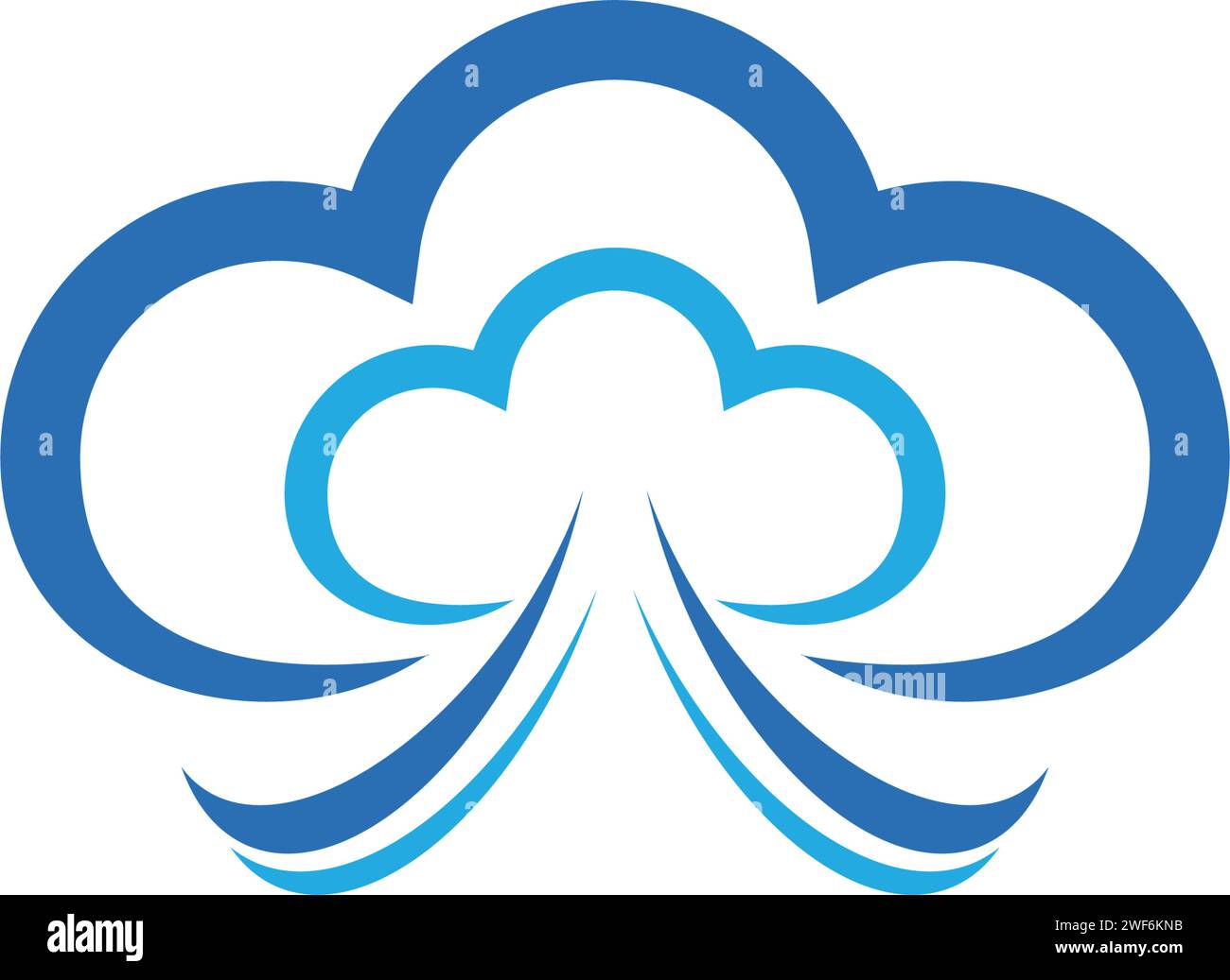 cloud technology vector logo template design vector Stock Vector Image ...