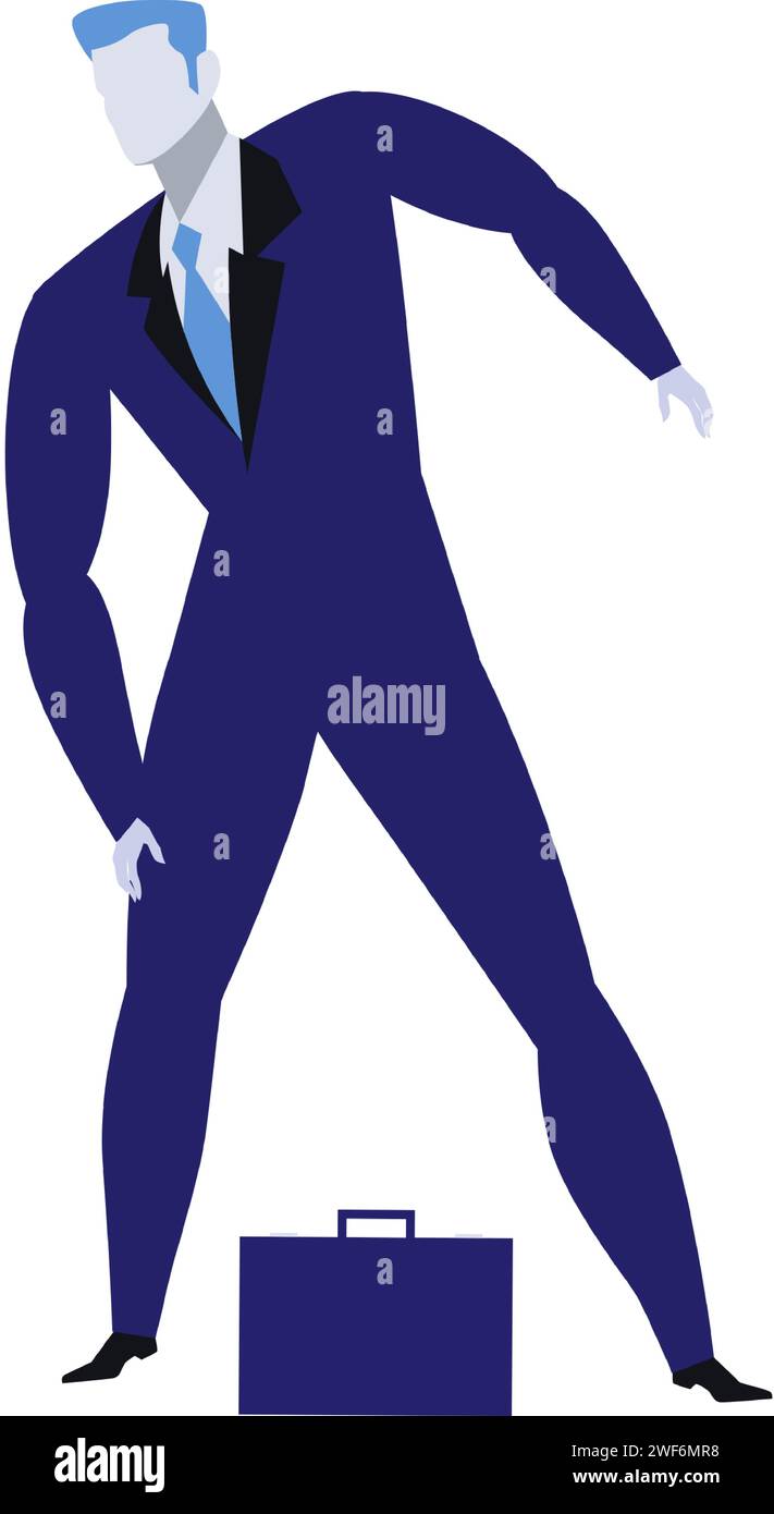 Confident in future businessman Stock Vector Images - Alamy