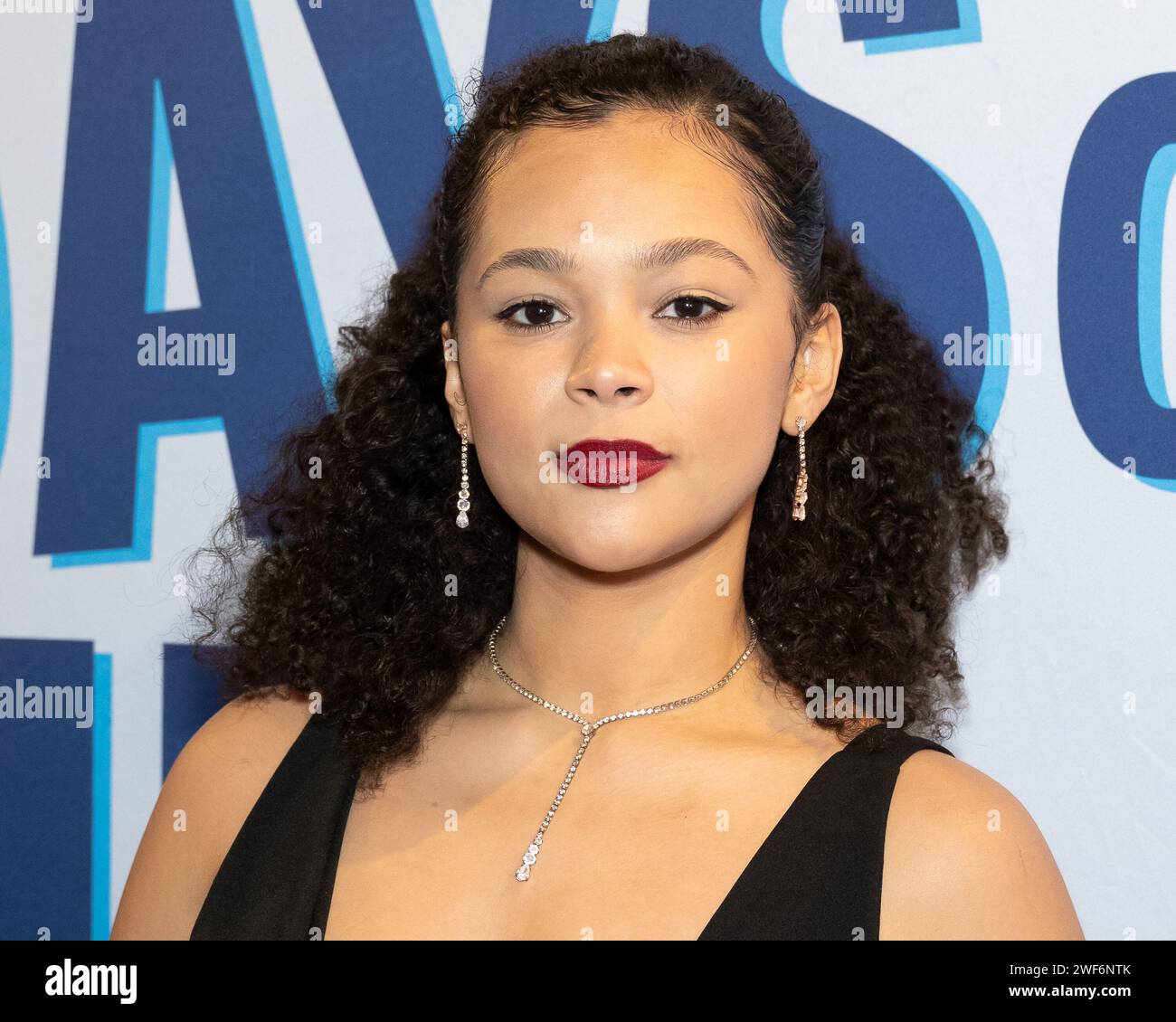 New York, USA. 28th Jan, 2024. Jordon Tyson attends the Broadway