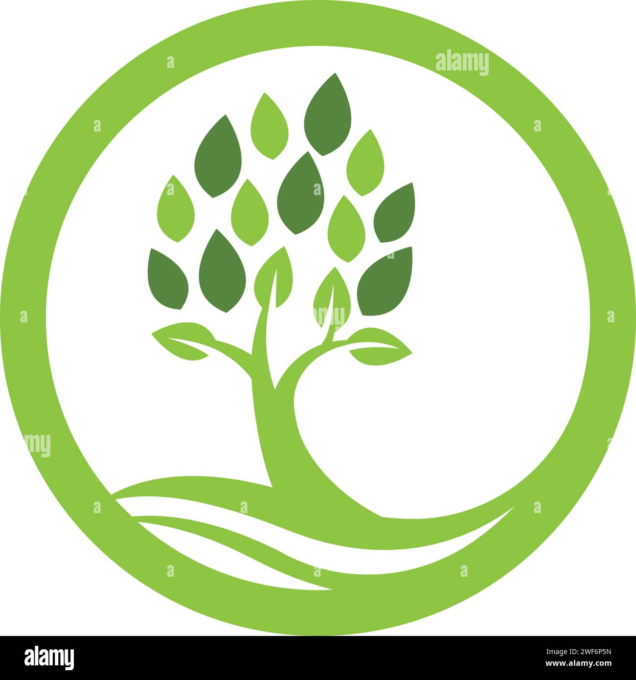 Logos of green Tree leaf ecology nature element vector Stock Vector ...