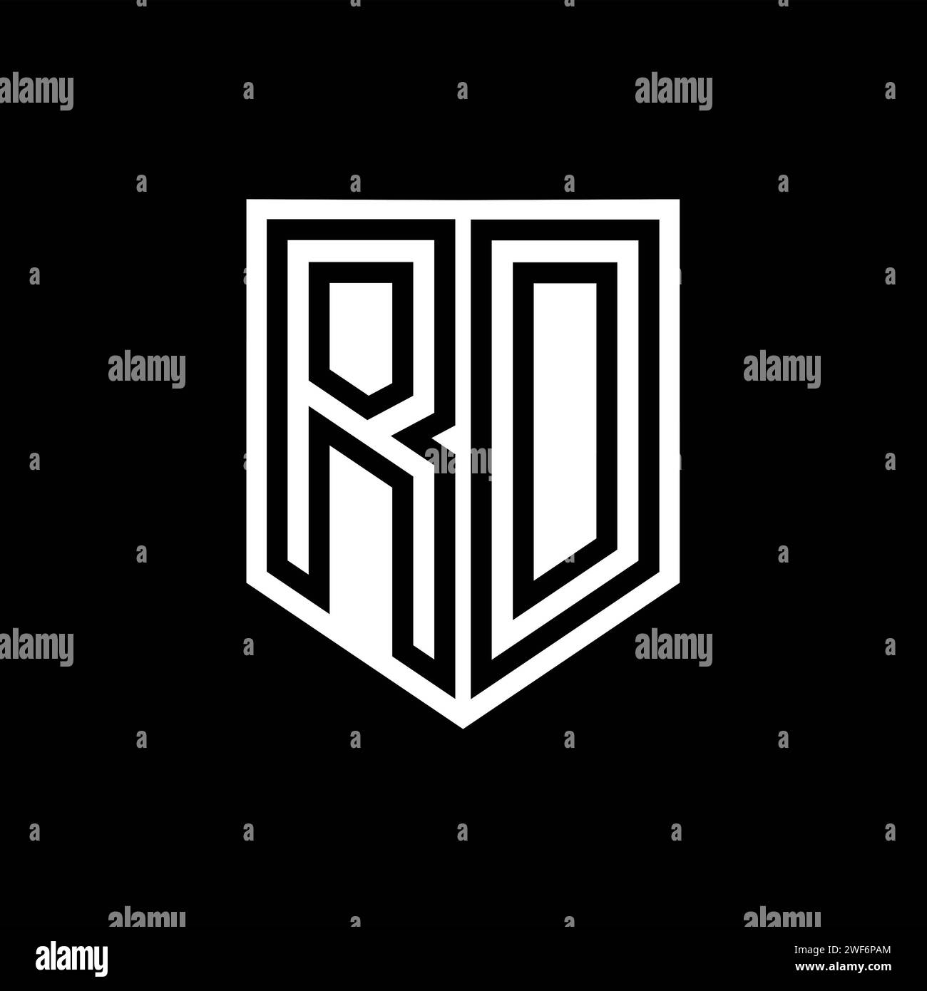 Rd letter logo hi-res stock photography and images - Alamy