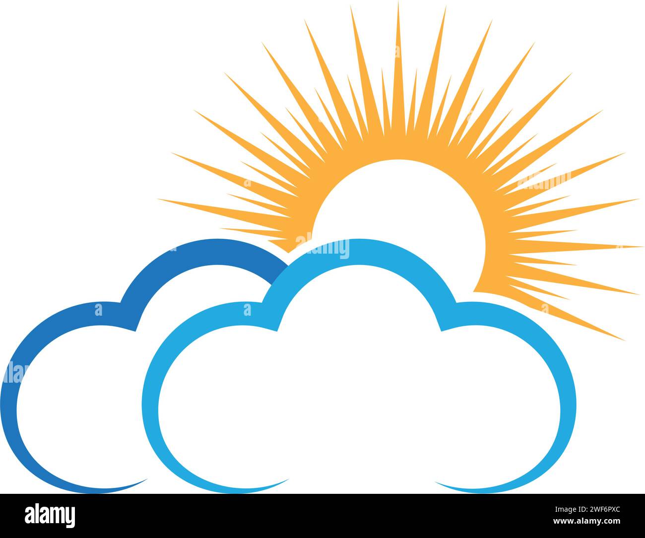 Cloud logo template vector icon illustration design Stock Vector