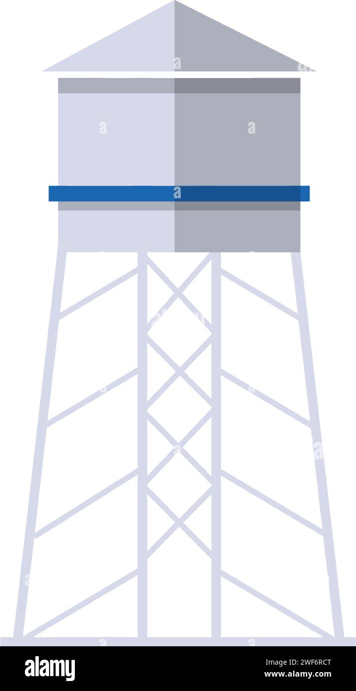 Prison tower for debtor vector flat icon Stock Vector