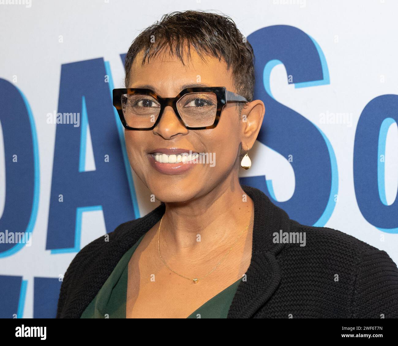 New York, USA. 28th Jan, 2024. Angelisa Gilllyard attends the Broadway opening night of “Days of