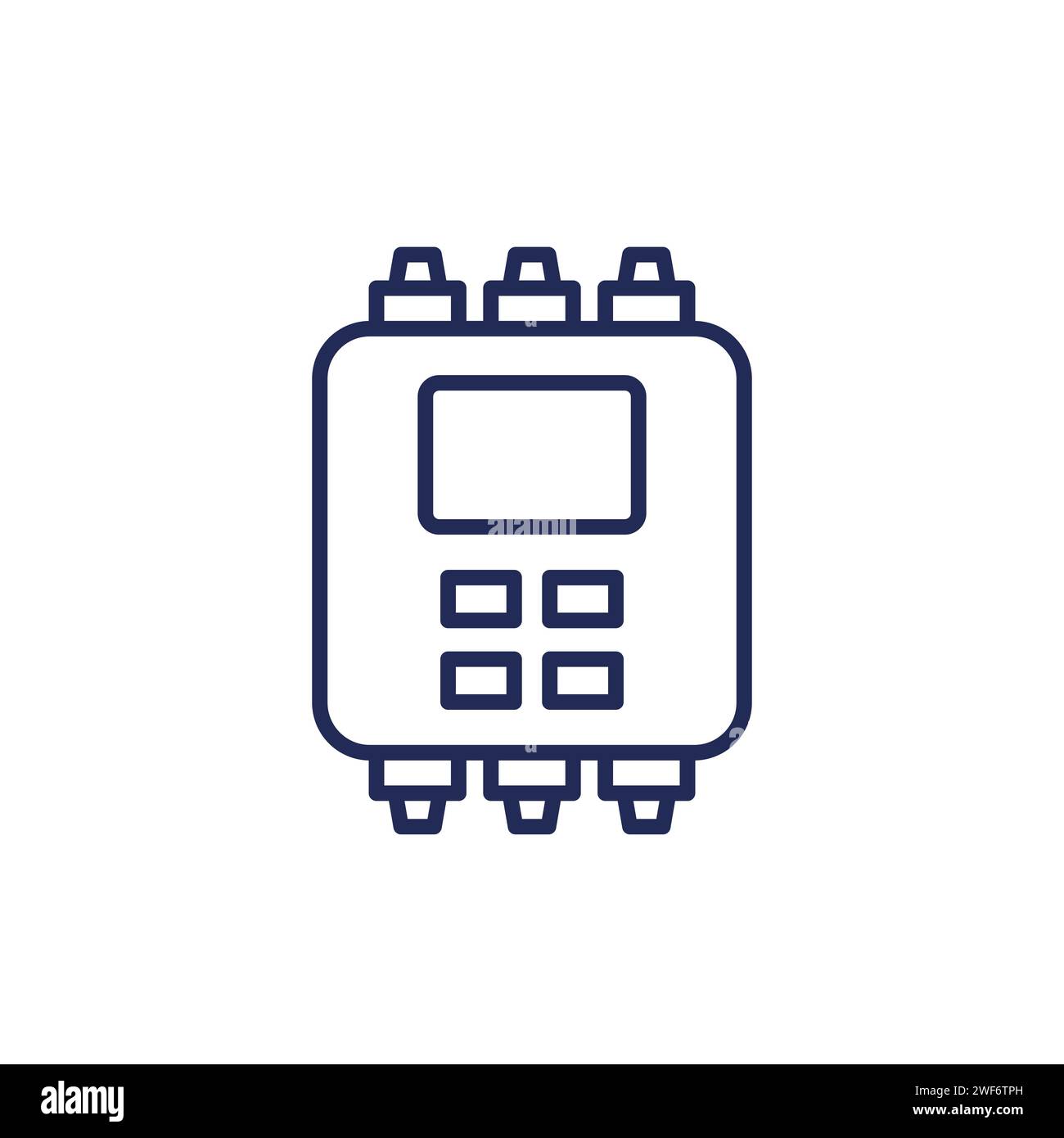 PLC line icon, Programmable logic controller Stock Vector