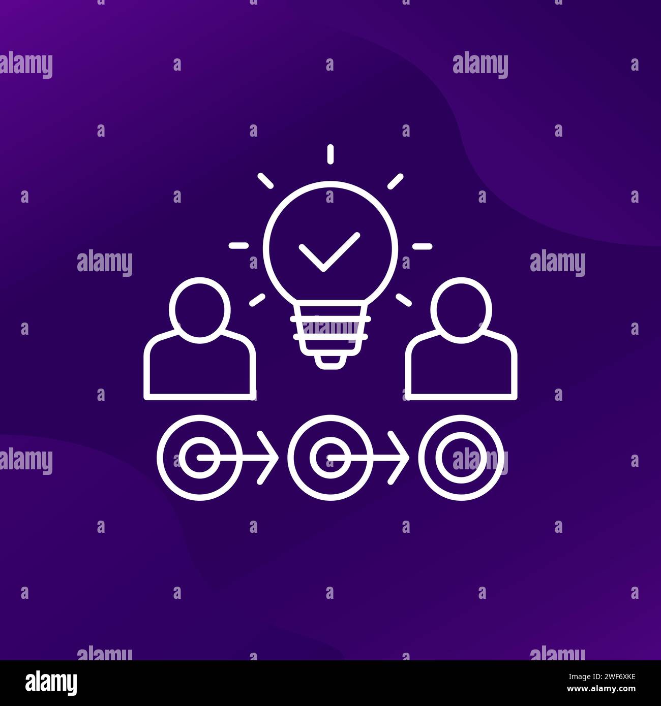 exchange of ideas, thought process line icon Stock Vector Image & Art ...