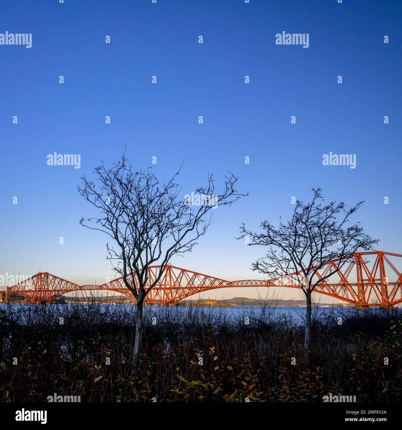 The Fourth Crossing is a railway bridge in Scotland Stock Photo