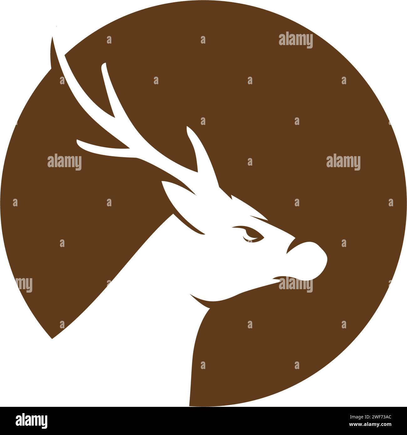 Deer Logo Template vector icon illustration design Stock Vector Image ...