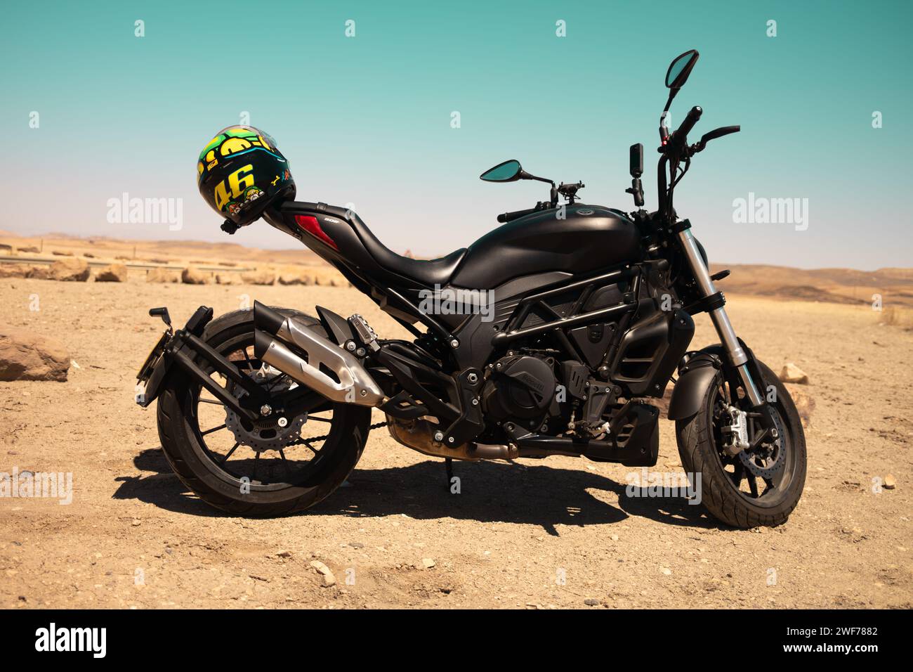 Ready to ride on a desert road hi-res stock photography and images - Alamy