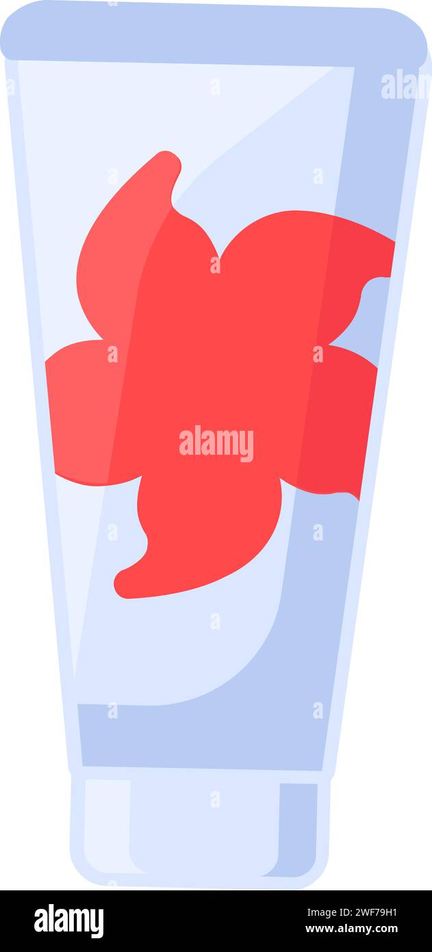 PVC cellophane empty cosmetic tube for cream separation. Recycling of