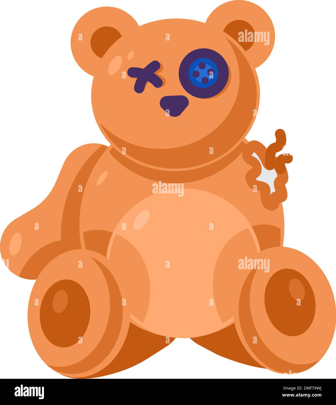 Sorting old unwanted clothes. Old bear unnecessary children toy. Items