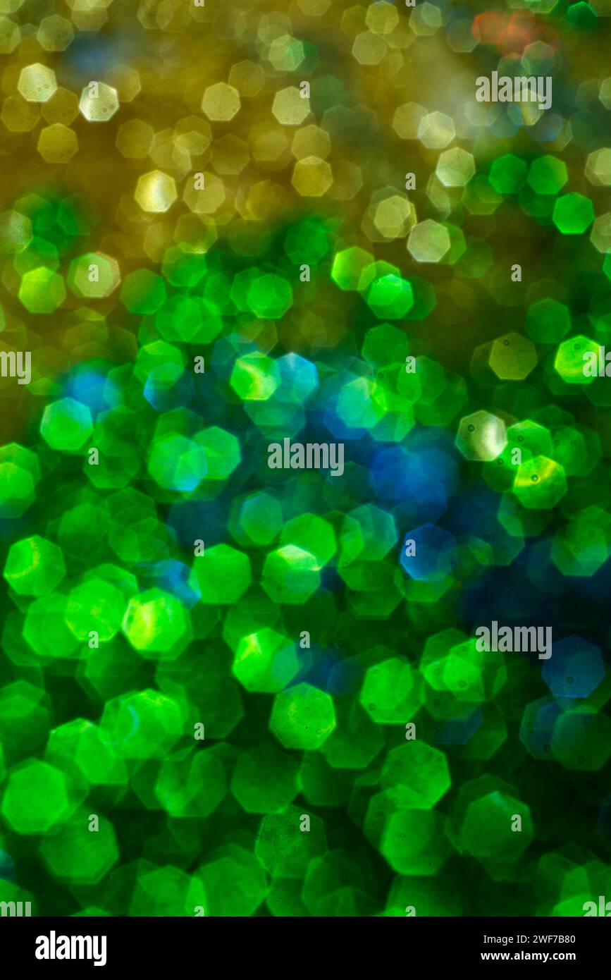 Abstract bokeh background of glowing lights in soft focus. Glitter ...