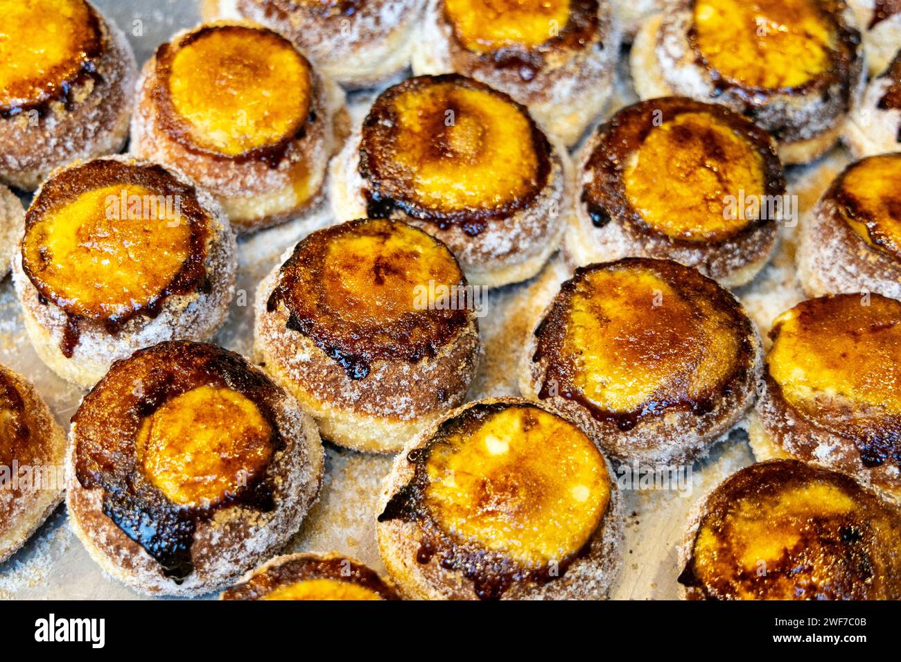 Creme Brulee doughnuts at Bread Ahead bakery in Borough Market, London ...