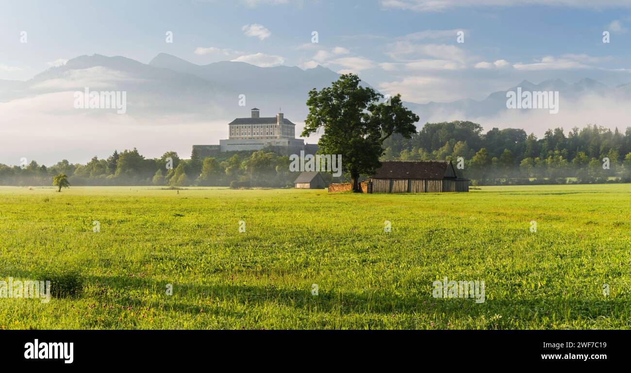 Schloss Trautenfels, Stainach Irdning, Ennstal, Steiermark, Österreich *** Trautenfels Castle, Stainach Irdning, Ennstal, Styria, Austria Stock Photo