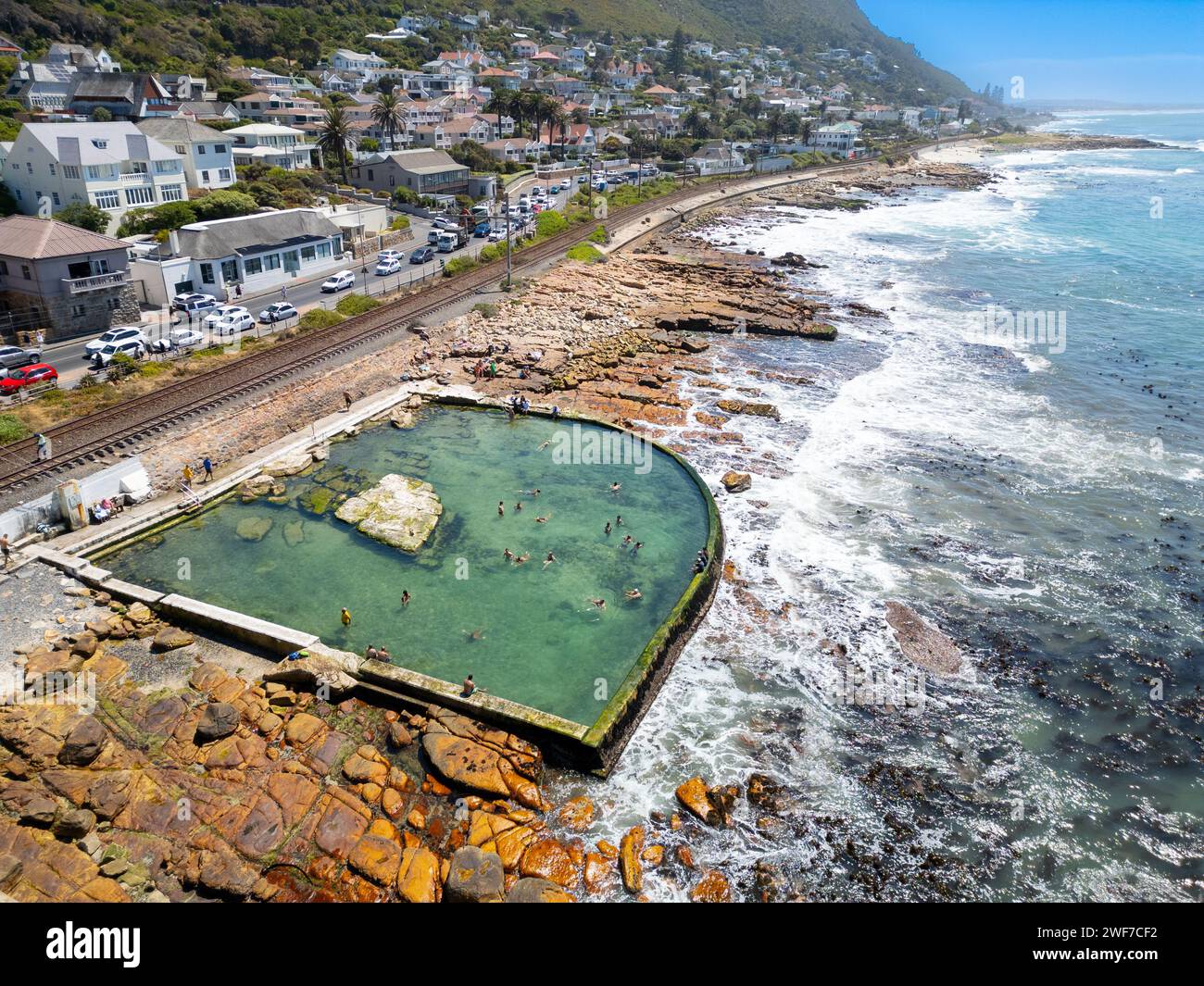 Dalebrook Tidal Pool, Kalk Bay, Cape Town, South Africa Stock Photo