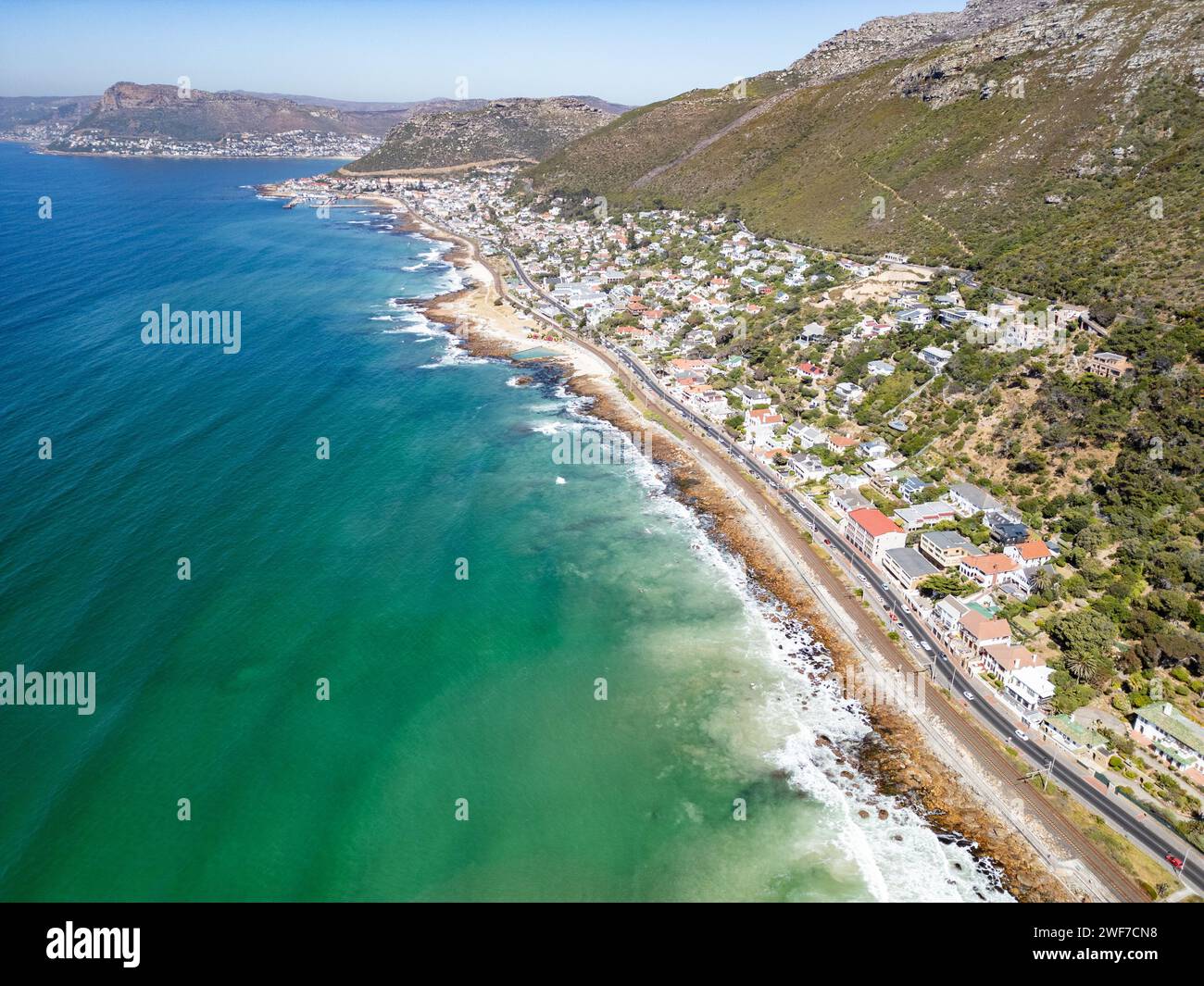St James and Kalk Bay, Cape Town, South Africa Stock Photo