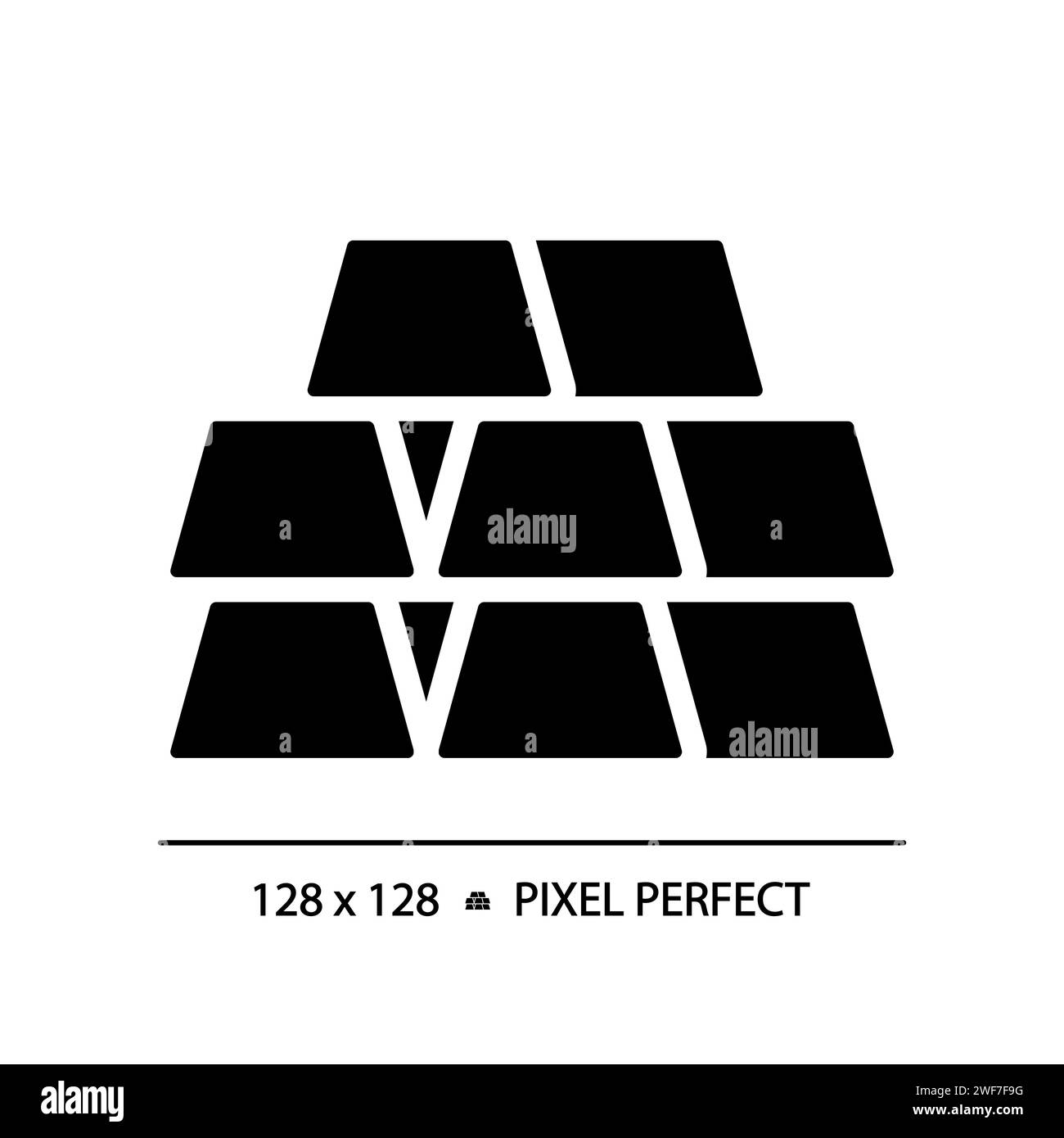 Precious metal ingots black glyph icon Stock Vector Image & Art - Alamy